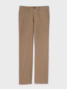 Goodfellow & Co. Men’s Every wear straight fit chino pants / tan 40W x 30L
